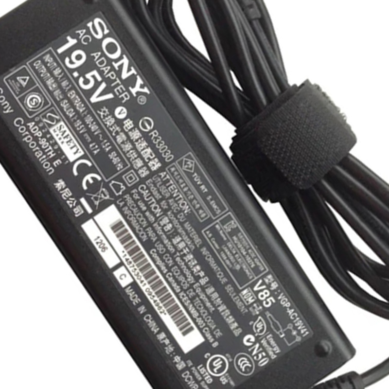 Original Sony 19.5V 4.7A 90W Laptop AC Adapter Chager VGP-AC19V35, 6.5*4.4mm